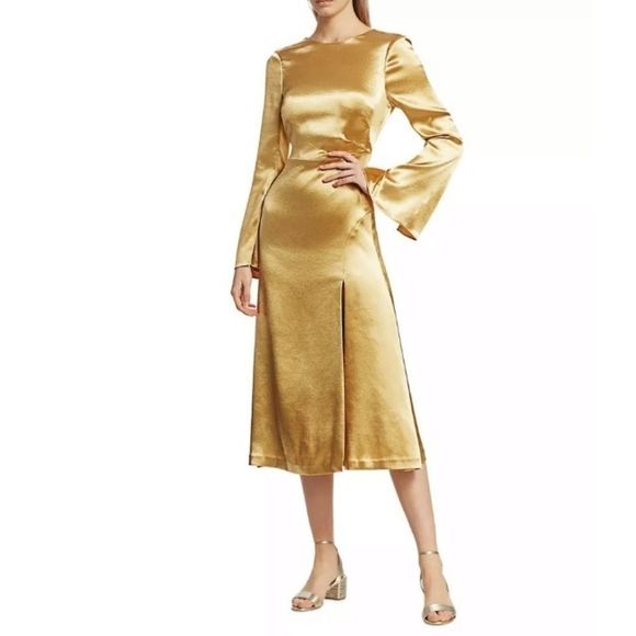 Cinq à Sept Paulena Satin Dress SIZE US 0 $495 - Picture 3 of 10